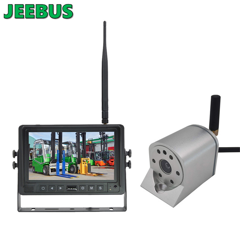 HD Night Vision Waterproof 7 inch Wireless Camera DVR Monitor System for Forklift Truck