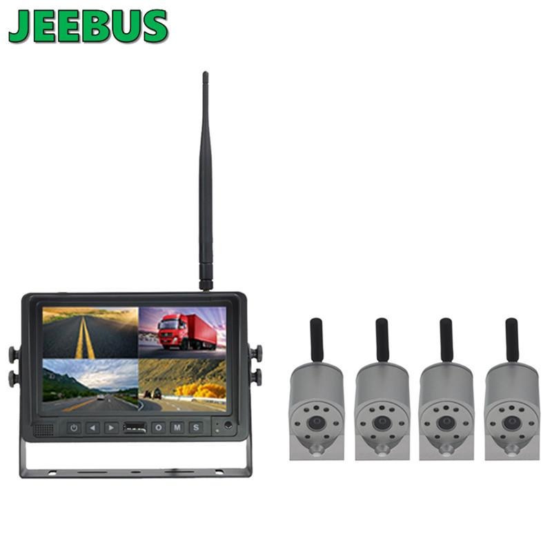 Forklift Truck 7inch HD Waterproof Night WIFI Wireless Security Camera DVR Monitor System