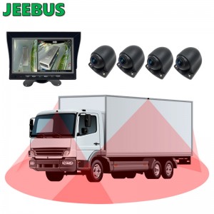 3D 1080P 360 Bus Paking Camera Car Reversing Aid Truck 360 Degree Camera Bird View Security System