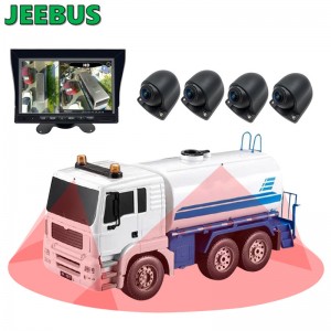 4Way Revser Monitoring 360 degree 3D All Round Bird View Car Camera System with HD DVR